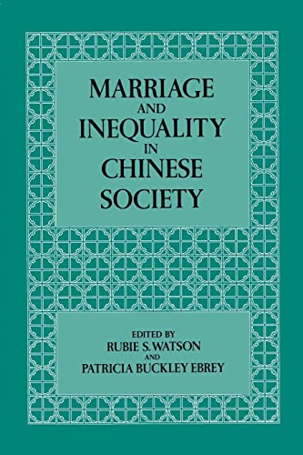 Stock image for Marriage and Inequality in Chinese Society for sale by Veronica's Books