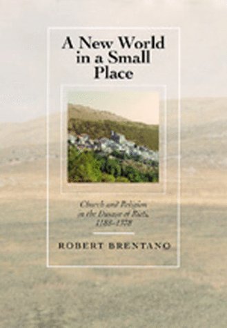 Beispielbild fr A New World in a Small Place : Church & Religion in the Diocese of Rieti, 1188-1378 zum Verkauf von Powell's Bookstores Chicago, ABAA