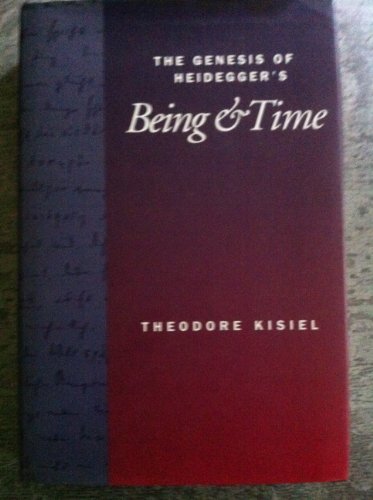 9780520081505: The Genesis of Heidegger's "Being and Time"