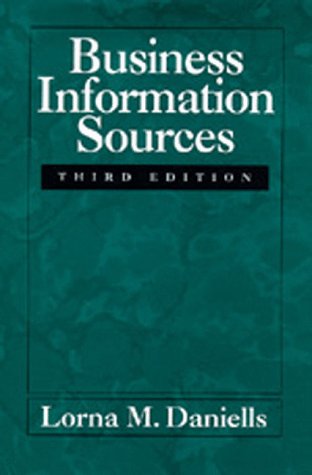 9780520081802: Business Information Sources, Third edition