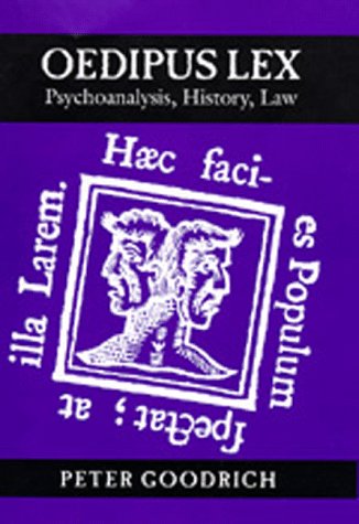 Stock image for Oedipus Lex : Psychoanalysis, History, Law for sale by Better World Books