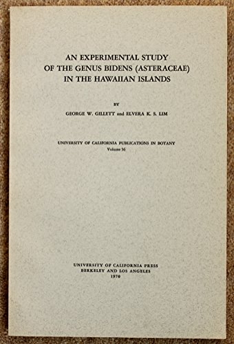 Imagen de archivo de An Experimental Study of the Genus Bidens (Asteraceae) in the Hawaiian Islands a la venta por Better World Books