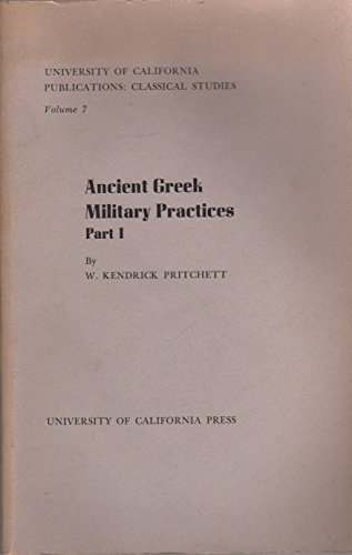 Beispielbild fr Ancient Greek Military Practices, Part 1 zum Verkauf von Munster & Company LLC, ABAA/ILAB