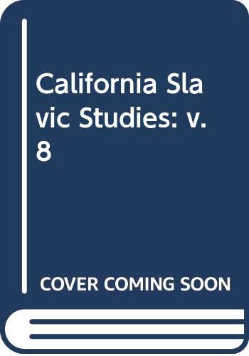 9780520095199: California Slavic Studies: v. 11