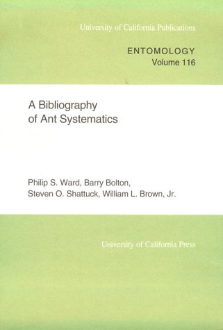 9780520098145: A Bibliography of Ant Systematics