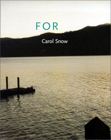 9780520217843: For (New California Poetry)