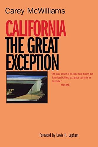 Imagen de archivo de California: The Great Exception a la venta por HPB-Emerald