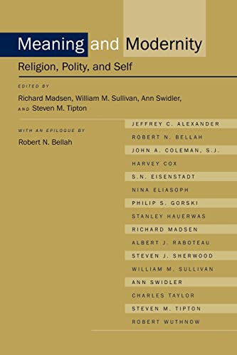 Beispielbild fr Meaning and Modernity: Religion, Polity, and Self zum Verkauf von Revaluation Books