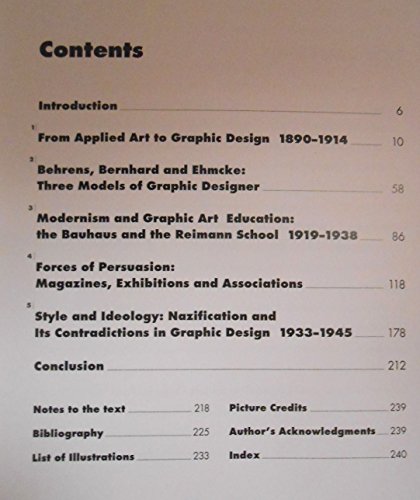 Beispielbild fr Graphic Design in Germany: 1890-1945 (Weimar and Now: German Cultural Criticism) zum Verkauf von Lou Manrique - Antiquarian Bookseller