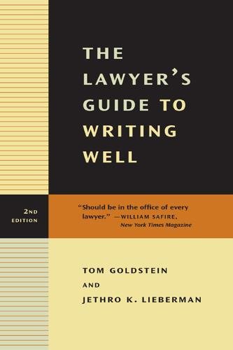 Beispielbild fr The Lawyer's Guide to Writing Well zum Verkauf von Better World Books: West
