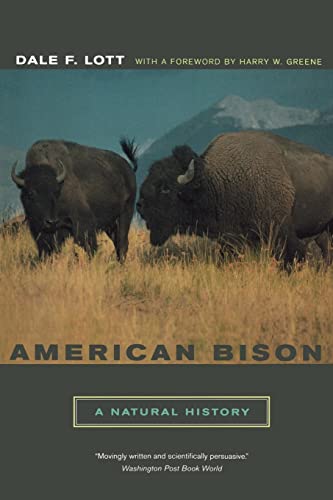 Imagen de archivo de American Bison: A Natural History (Volume 6) (Organisms and Environments) a la venta por SecondSale