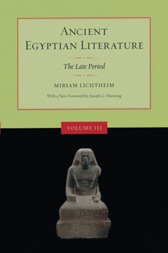 Imagen de archivo de Ancient Egyptian Literature: The Late Period a la venta por BooksRun