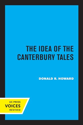 9780520308220: Idea of the Canterbury Tales