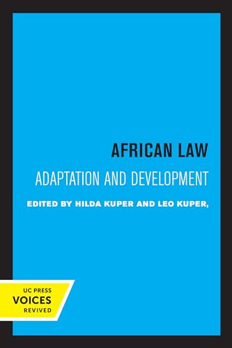 Stock image for African Law: Adaptation and Development for sale by Lucky's Textbooks