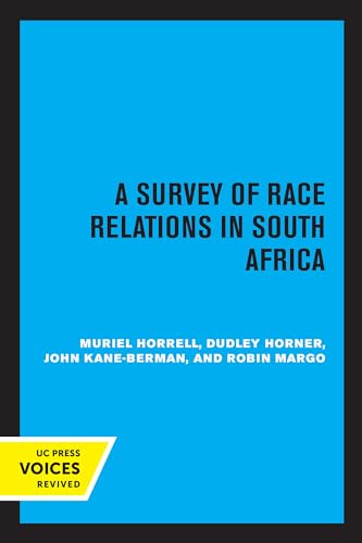 Beispielbild fr A Survey of Race Relations in South Africa 1972 zum Verkauf von Blackwell's