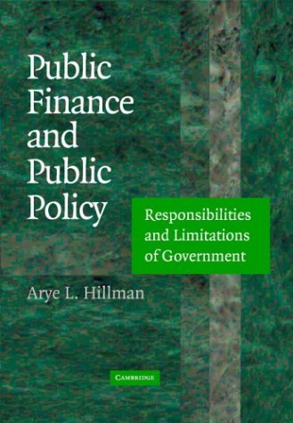 9780521001144: Public Finance and Public Policy: Responsibilities and Limitations of Government