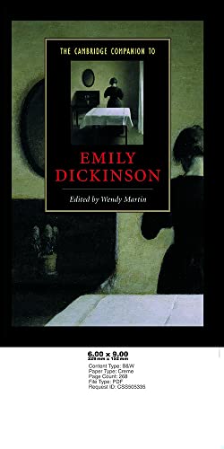 Imagen de archivo de The Cambridge Companion to Emily Dickinson (Cambridge Companions to Literature) a la venta por New Legacy Books