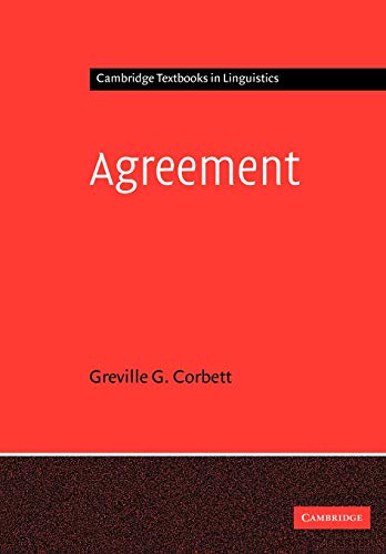 Imagen de archivo de Agreement (Cambridge Textbooks in Linguistics) a la venta por Moe's Books