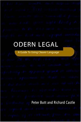 Stock image for Modern Legal Drafting: A Guide to Using Clearer Language (Cambridge Studies in Law and Society) for sale by HPB-Red