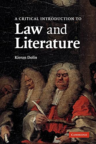 Beispielbild fr A Critical Introduction to Law and Literature zum Verkauf von Bahamut Media
