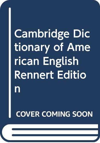 9780521002479: Cambridge Dictionary of American English Rennert Edition