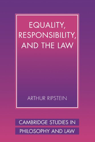 Imagen de archivo de Equality, Responsibility, and the Law (Cambridge Studies in Philosophy and Law) a la venta por BooksRun