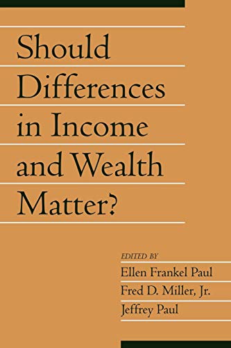 Imagen de archivo de Should Differences in Income and Wealth Matter?: Volume 19, Part 1 a la venta por Chiron Media