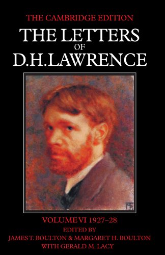 Stock image for The Letters of D. H. Lawrence 1927-28 Vol. 6 for sale by Better World Books: West