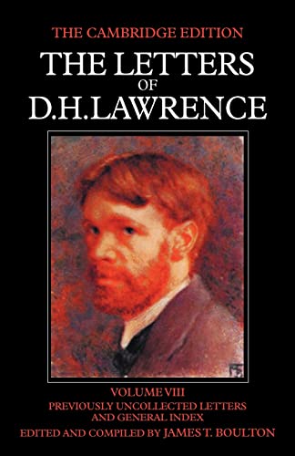 9780521007009: The Letters of D. H. Lawrence: Volume 8 (The Cambridge Edition of the Letters of D. H. Lawrence)