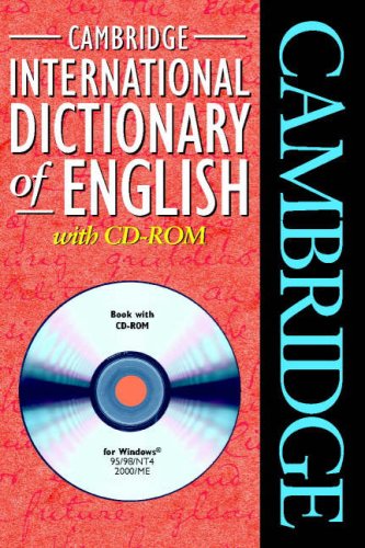 9780521009850: Cambridge International Dictionary of English with CD-ROM