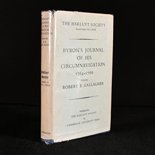 Imagen de archivo de Byron's Journal of His Circumnavigation 1764-1766 a la venta por Better World Books