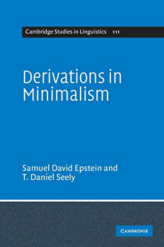 Stock image for Derivations in Minimalism (Cambridge Studies in Linguistics) for sale by Edmonton Book Store