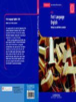 Imagen de archivo de First Language English: IGCSE Coursebook (Cambridge International Examinations) a la venta por WorldofBooks