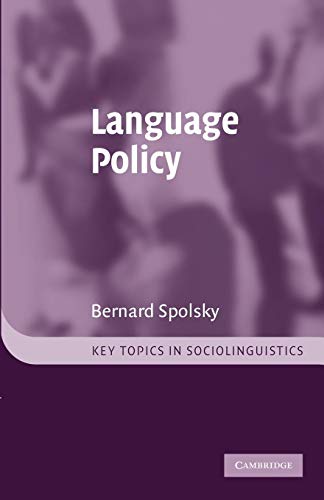 9780521011754: Language Policy (Key Topics in Sociolinguistics)
