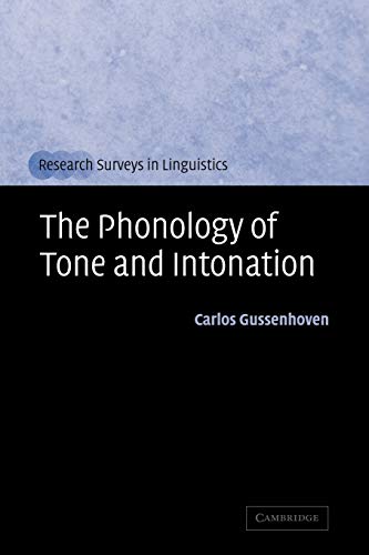 Beispielbild fr The Phonology of Tone and Intonation (Research Surveys in Linguistics) zum Verkauf von MusicMagpie