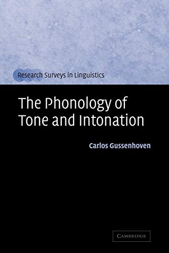 9780521012003: The Phonology of Tone and Intonation (Research Surveys in Linguistics)