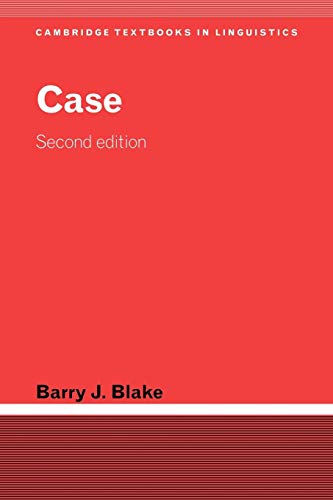 9780521014915: Case (Cambridge Textbooks in Linguistics)