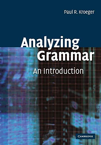 Imagen de archivo de Analyzing Grammar: An Introduction a la venta por Dream Books Co.