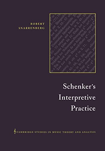 Imagen de archivo de Schenker's Interpretive Practice a la venta por Chiron Media