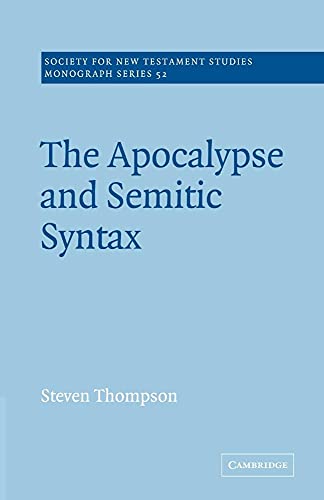 Beispielbild fr The Apocalypse and Semitic Syntax zum Verkauf von Chiron Media