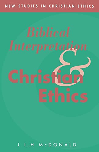 Beispielbild fr Biblical Interpretation Christian (New Studies in Christian Ethics) zum Verkauf von Chiron Media