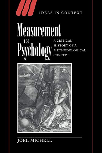 Stock image for Measurement in Psychology: A Critical History of a Methodological Concept for sale by Revaluation Books
