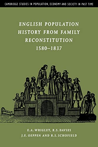 9780521022385: Eng Pop Hist Family Reconstitution