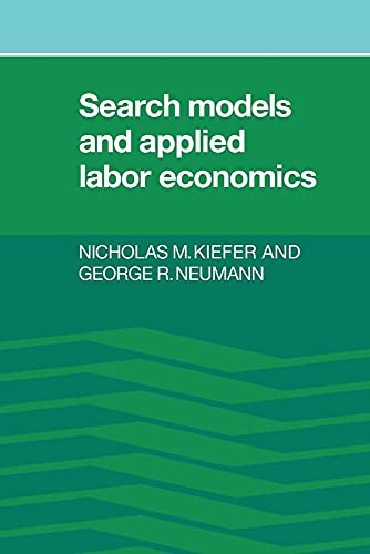Stock image for Search Models and Applied Labor Economics for sale by Phatpocket Limited