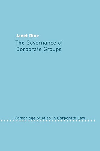 9780521025799: The Governance of Corporate Groups: 1 (Cambridge Studies in Corporate Law, Series Number 1)