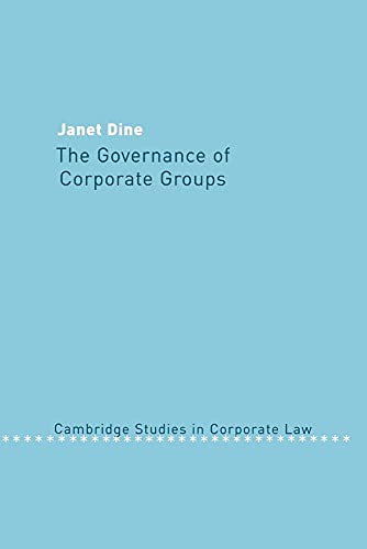 Stock image for The Governance of Corporate Groups for sale by Ria Christie Collections