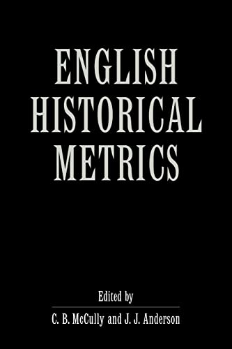 9780521026284: English Historical Metrics