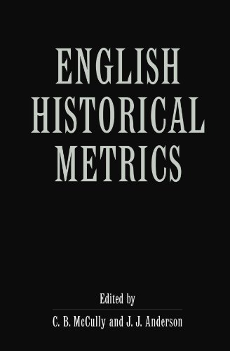 Stock image for English Historical Metrics for sale by Ria Christie Collections