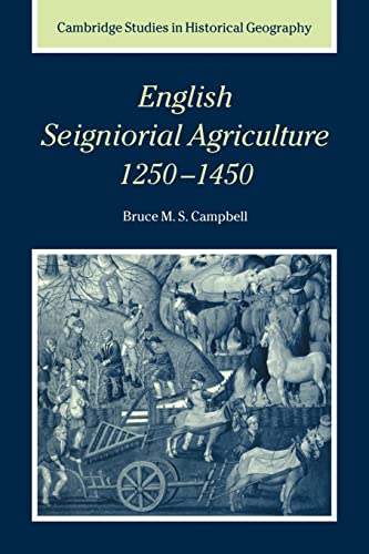 Beispielbild fr English Seigniorial Agriculture, 1250?1450 zum Verkauf von Brook Bookstore On Demand