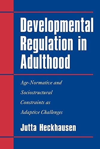 Stock image for Developmental Regulation in Adulthood for sale by Books Puddle
